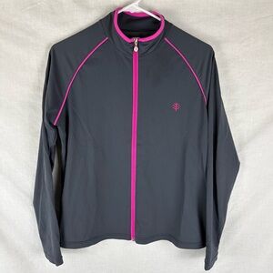 Coolibar Women's UPF 50+ Full Zip Lightweight Water Jacket Size L